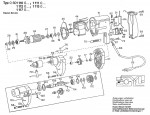 Bosch 0 601 111 041 Drill 110 V / GB Spare Parts